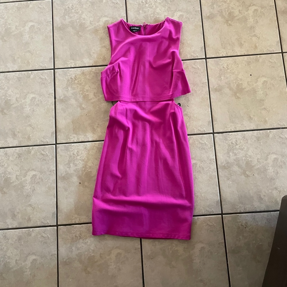 Hot pink Bebe dress